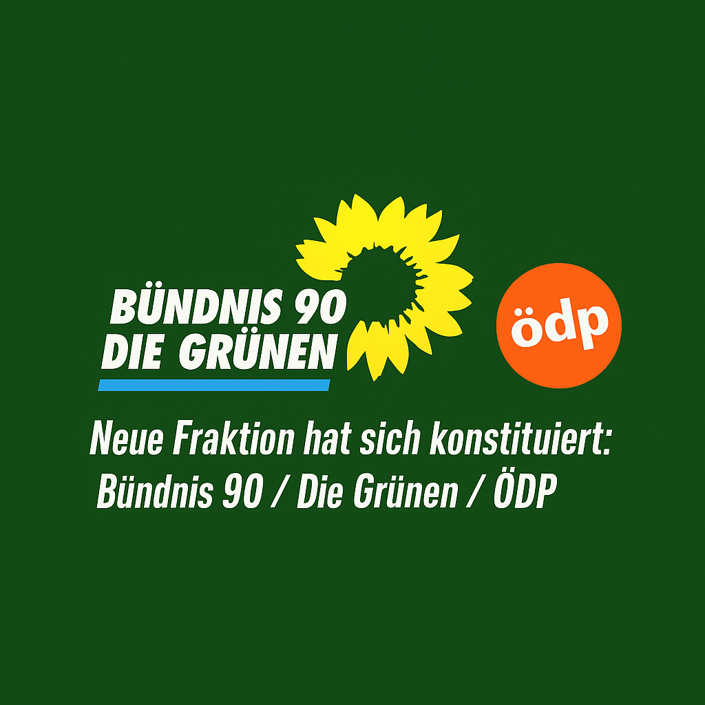 Neue Fraktion hat sich konstituiert: Bündnis 90 / Die Grünen / ÖDP